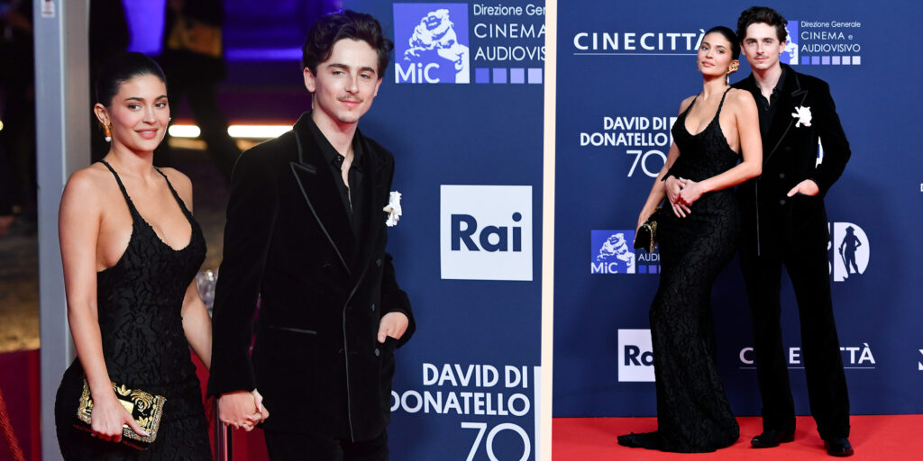 Timothée Chalamet e Kylie Jenner scelgono l’Italia per il primo red carpet insieme in assoluto: le foto a Roma