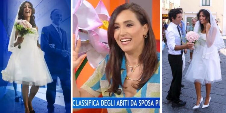 ''Caterina Balivo ha cambiato la storia degli abiti da sposa'': svelato in diretta tv l'incredibile costo del vestito delle nozze della conduttrice