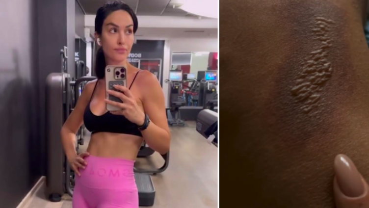 Piccolo incidente per Rosa Perrotta mentre si allena in palestra Piccolo incidente per Rosa Perrotta mentre si allena in palestra