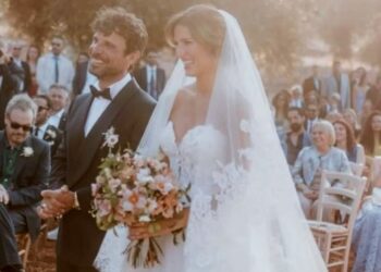 Le nozze di Francesco Montanari e la compagna Federica Sorino in Puglia