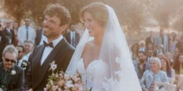 Le nozze di Francesco Montanari e la compagna Federica Sorino in Puglia