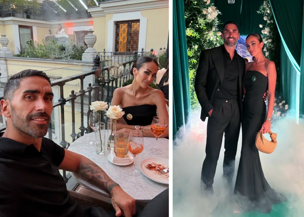 Giorgia Palmas e Filippo Magnini elegantissimi e mondani a Milano