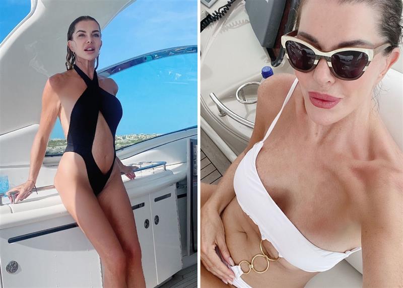 Alba Parietti strepitosa in bikini a 63 anni