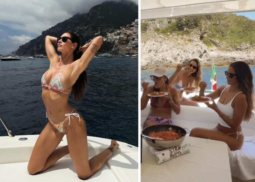 Melissa Satta in bikini a Positano