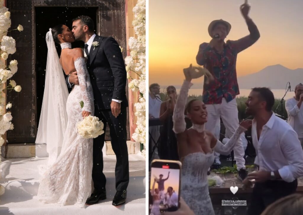 L'ex gieffino Gianmaria Antinolfi, ex flirt di Belen Rodriguez, ha sposato Federica Calemme con una fastosa cerimonia nella Costiera Sorrentina: foto