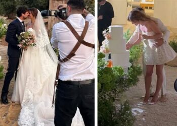 Le foto delle nozze vip dell'attore Francesco Montanari, ex marito di Andrea Delogu che ha sposato in Puglia la compagna Federica Sorino
