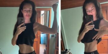 ''Bicipiti e obliqui ringraziano'': Marica Pellegrinelli mostra i muscoli allenati grazie alla figlia che deve portare in braccio