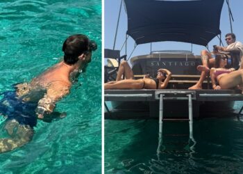 Stefano De Martino si gode il weekend in barca circondato da bellissime ragazze: ecco di chi si tratta, foto