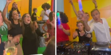 Party di fine stagione di 'Striscia la Notizia': Juliana Moreira e la figlia di Antonio Ricci scatenate, poi tutti gli altri, da Ghione alla Petyx