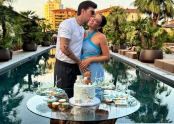 Il baby shower per l'arrivo del bambino di Andrea Damante e Elisa Visari: guarda la festa a Milano