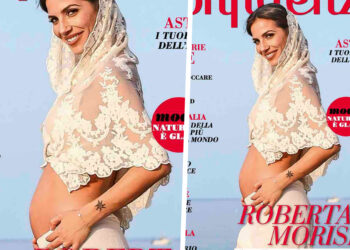 Roberta Morise mostra per la prima volta il pancino della seconda gravidanza in copertina: guarda