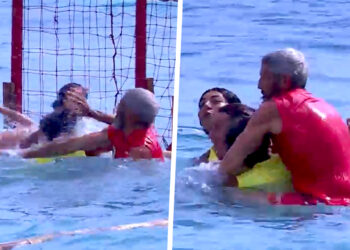Tirate di capelli e botte alla testa, minacce: all'Isola dei Famosi è rissa in acqua tra l'ex iena Dino Giarrusso e Omar Fantini, ecco cos'è successo