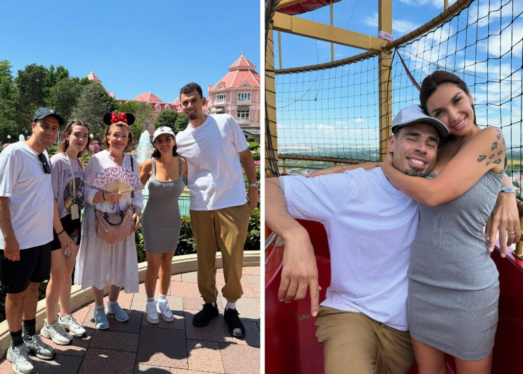 Elettra Lamborghini a Disneyland Paris con il marito e la famiglia