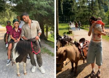 Pierpaolo Pretelli si gode Giulia Salemi e loro figlio dopo il ritorno dall'Isola