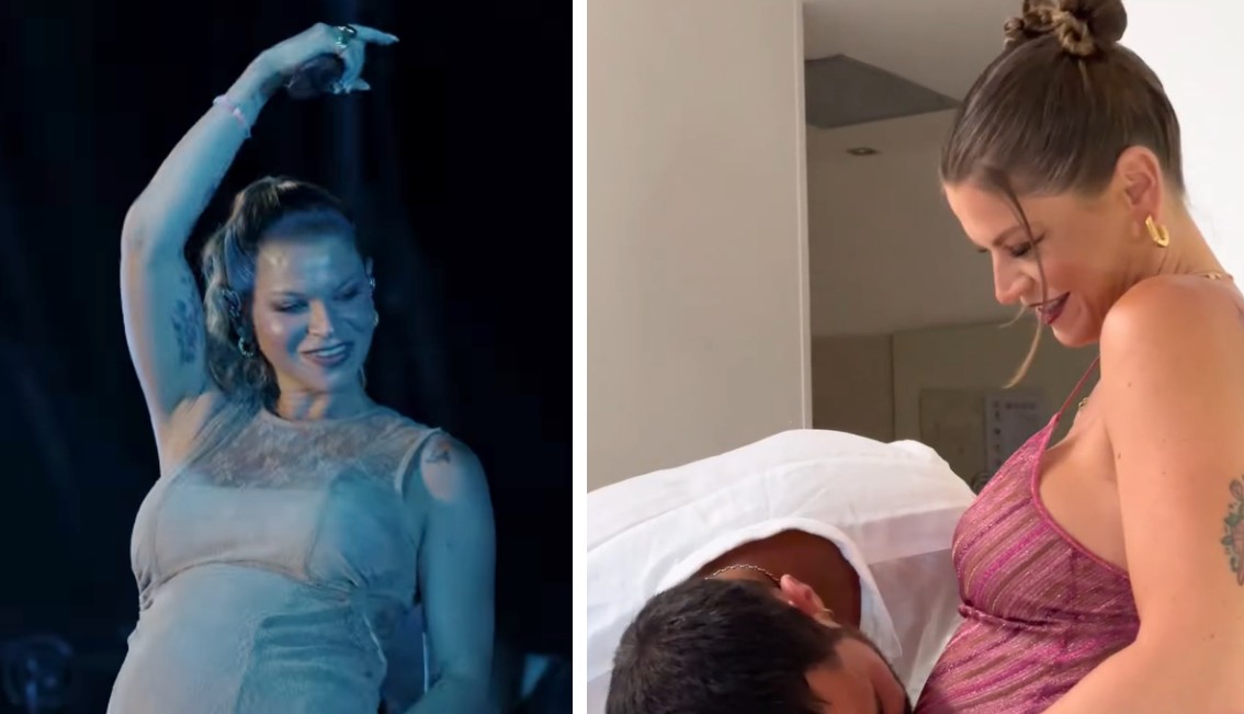 Alessandra Amoroso a poche settimane dal parto ancora in giro per l'Italia in tour, la vera star però è il suo pancione al nono mese: guarda - Gossip.it | News sul Gossip e VIP