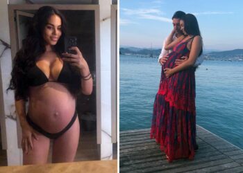 Ruby Rubacuori, protagonista degli scandali del 'Bunga Bunga', ormai a fine gravidanza: Karima el-Mahroug mostra il pancione col compagno Daniele
