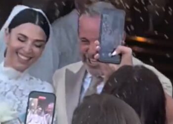 Cecilia Capriotti ha sposato il compagno Gianluca Mobilia