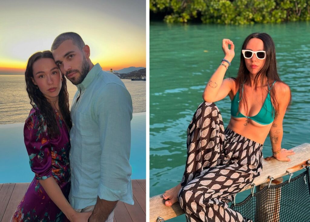 Aurora Ramazzotti e il promesso sposo al mare tra due continenti Aurora Ramazzotti e il promesso sposo al mare tra due continenti