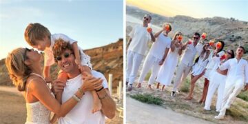 Clizia Incorvaia e Paolo Ciavarro in Sicilia con la sorella Micol e il fidanzato