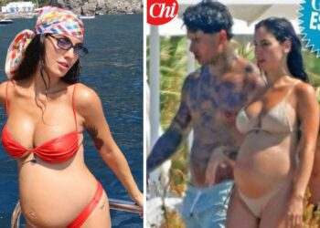Giulia De Lellis, pancione in bikini anche ad Amalfi: gravidanza agli sgoccioli sempre sotto al sole