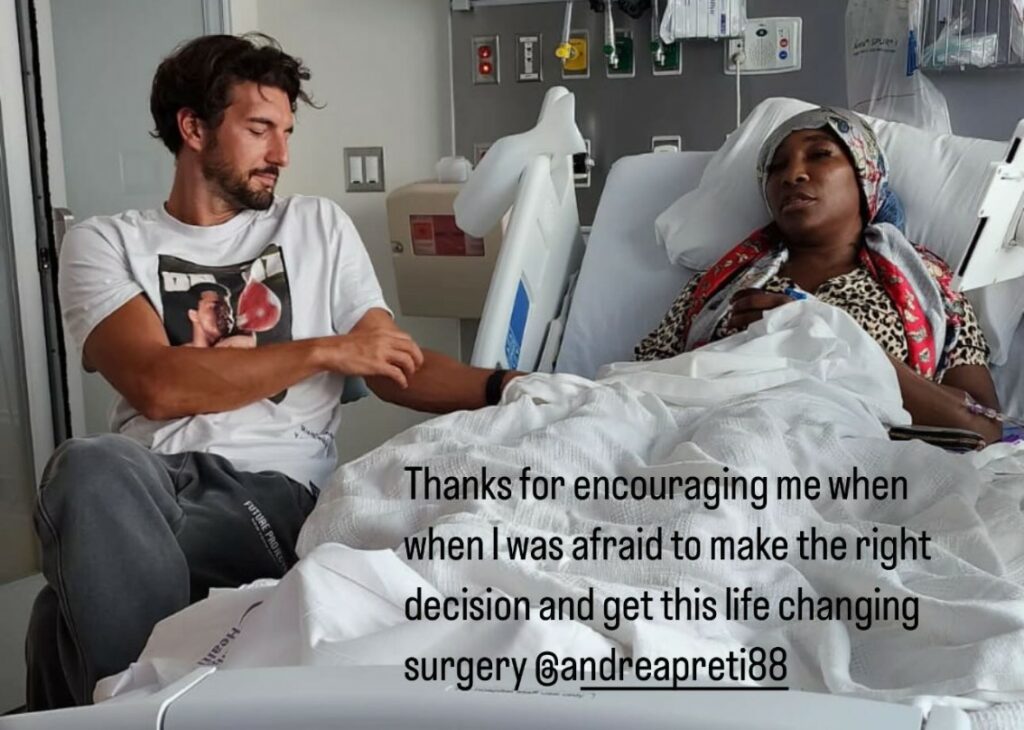 Venus Williams pubblica la prima foto col fidanzato italiano Andrea Preti, ex Isola dei Famosi: guarda lo scatto con cui lo ringrazia per le cure ricevute