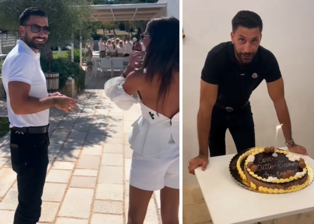 Bianca Guaccero organizza una super festa a sorpresa in piscina per i 35 anni del compagno Giovanni Pernice, con cui ha vinto 'Ballando': guarda Bianca Guaccero organizza una super festa a sorpresa in piscina per i 35 anni del compagno Giovanni Pernice, con cui ha vinto 'Ballando': guarda