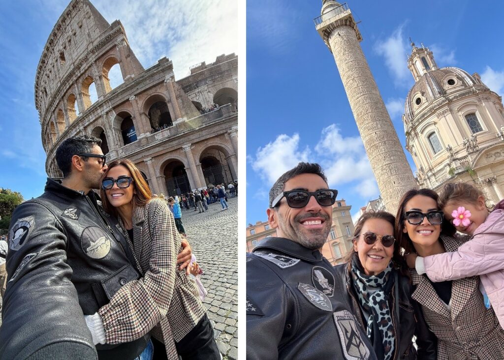 Giorgia Palmas e Filippo Magnini a Roma con Mia e la mamma dell'ex velina Giorgia Palmas e Filippo Magnini a Roma con Mia e la mamma dell'ex velina