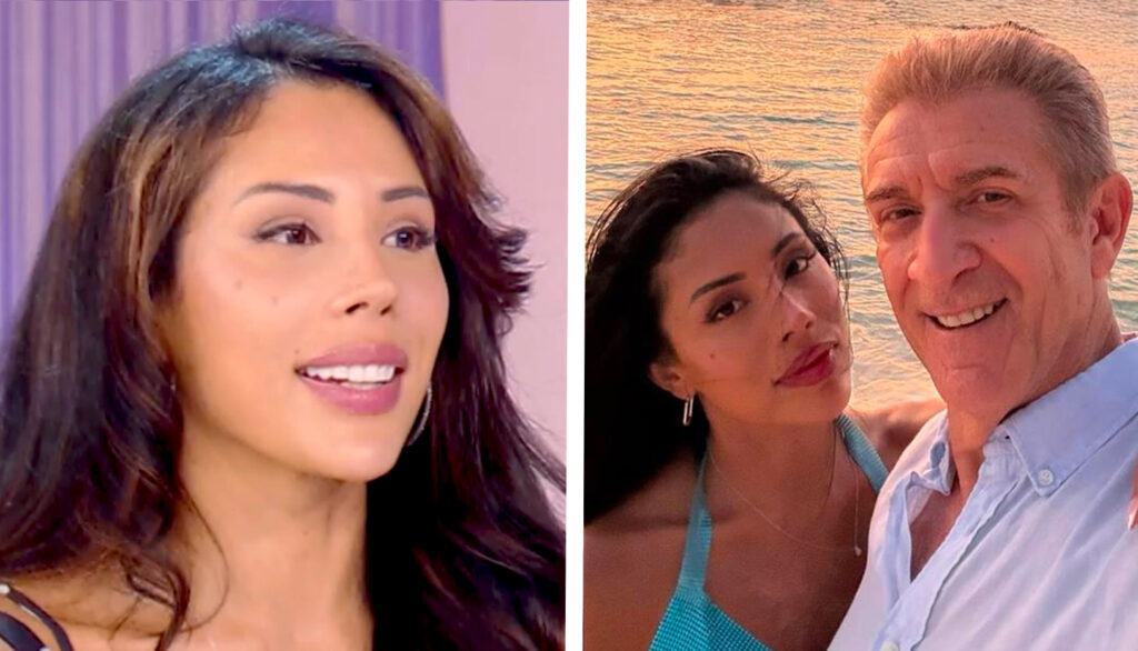 ''Dicono che sto con lui per soldi'': Nataly Ospina, fidanzata di Ezio Greggio che ha 35 anni meno di lui, parla del loro amore dalla Balivo
