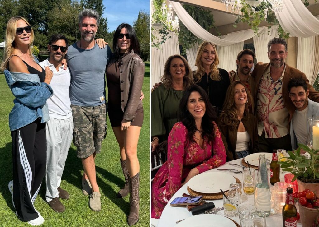 Le foto della festa vip per le nozze tra Luca Calvani e il compagno Alessandro sulle colline toscane: guarda