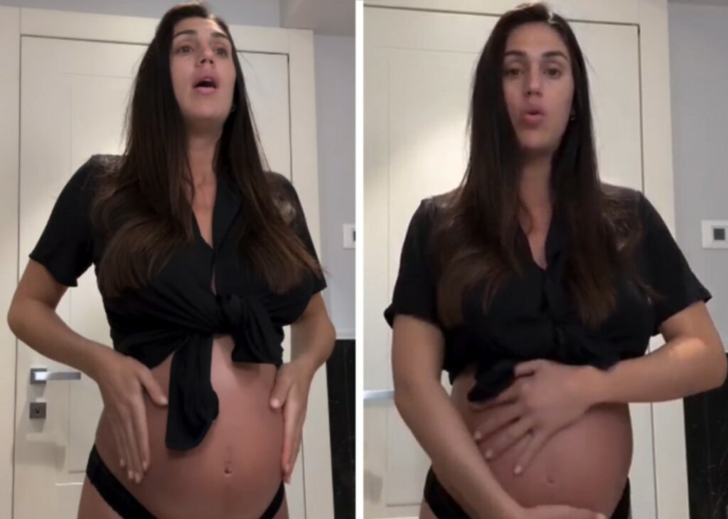 ''Ho mangiato di tutto'': Cecilia Rodriguez mostra il pancione esplosivo, svela quanti chili ha preso con la gravidanza