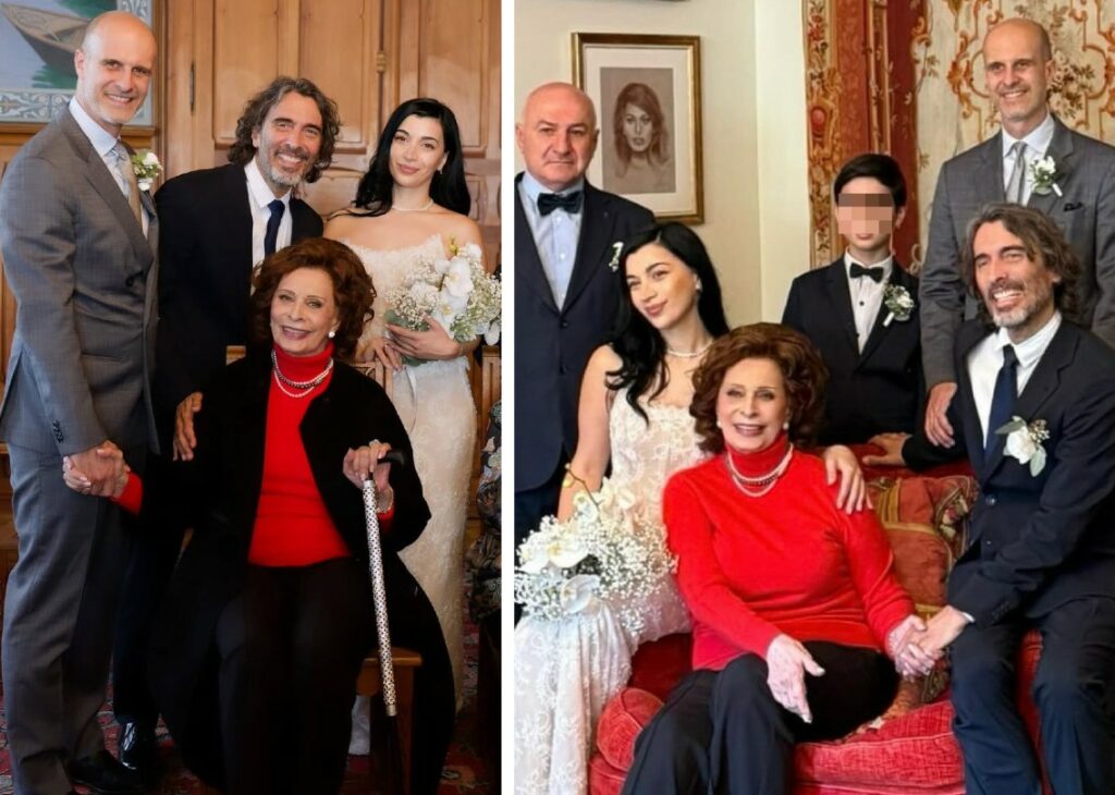 Sophia Loren raggiante alle nozze del figlio Carlo Ponti Jr.: le rarissime foto della diva 91enne Sophia Loren raggiante alle nozze del figlio Carlo Ponti Jr.: le rarissime foto della diva 91enne