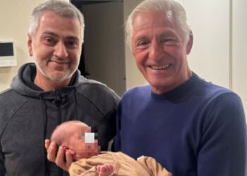 Francesco Moser conosce la nipotina: la prima foto della figlia di Cecilia Rodriguez e Ignazio Moser coi nonni, guarda