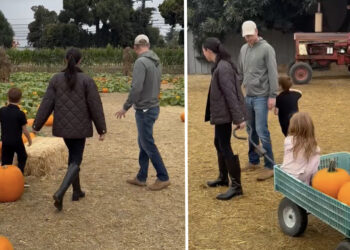 Il Principe Harry e Meghan Markle vanno con i figli Archie e Lilibet a scegliere le zucche per Halloween: guarda