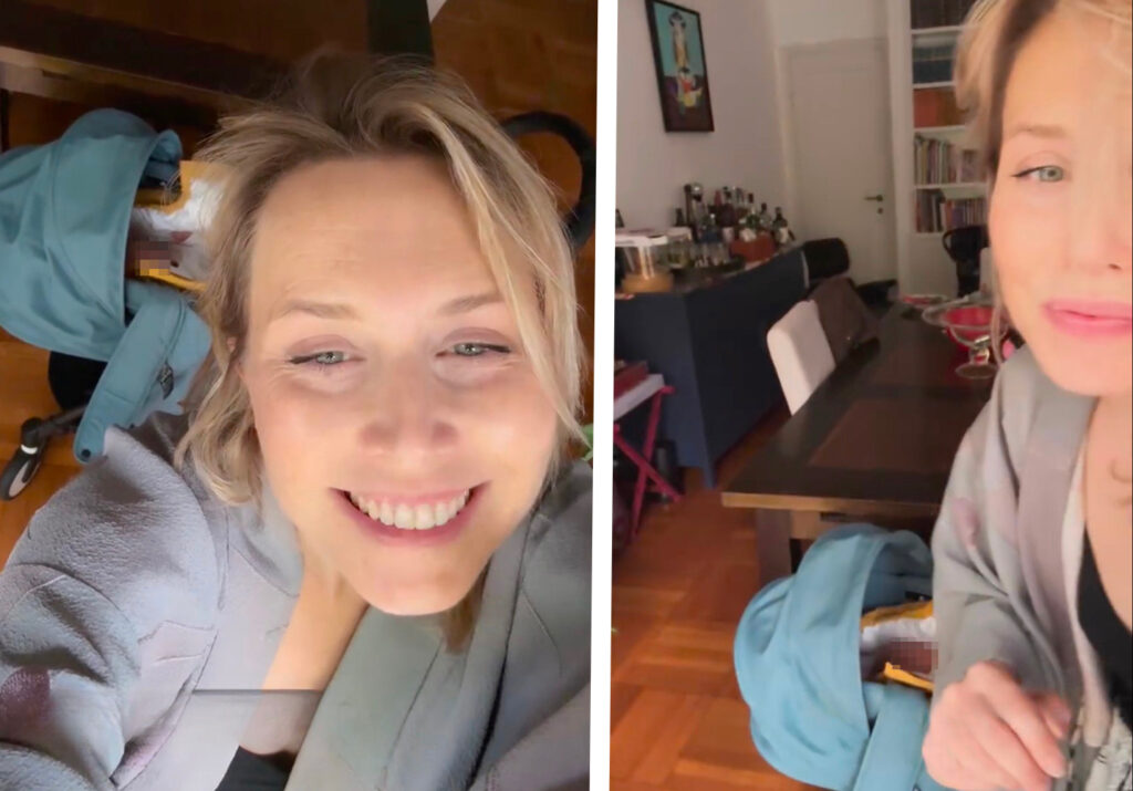 Margot Sikabonyi a 15 giorni dal parto torna a insegnare: ''Il terzo maschio a 42 anni tanta roba''. Le immagini a casa col bimbo Margot Sikabonyi a 15 giorni dal parto torna a insegnare: ''Il terzo maschio a 42 anni tanta roba''. Le immagini a casa col bimbo