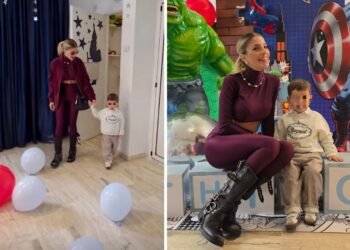 Festa a sorpresa a scuola per i tre anni del figlio di Chiara Nasti