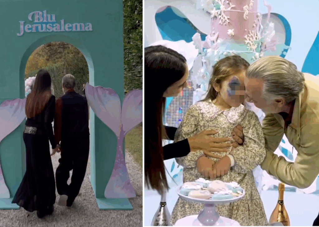 Le foto del party extra lusso per i 5 anni della figlia di Gianluca Vacchi Blu Jerusalema