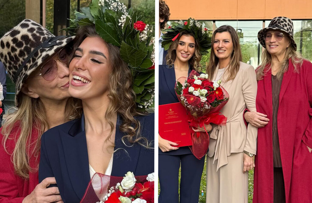 ''Sono molto orgogliosa'': Iva Zanicchi festeggia la laurea della nipote Virginia, foto