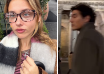 Cristiano Caccamo a Roma con la star della saga ''E’ colpa mia'' Nicole Wallace: foto