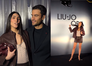 Giulia Salemi e Pierpaolo Pretelli mondani all'evento Liu Jo