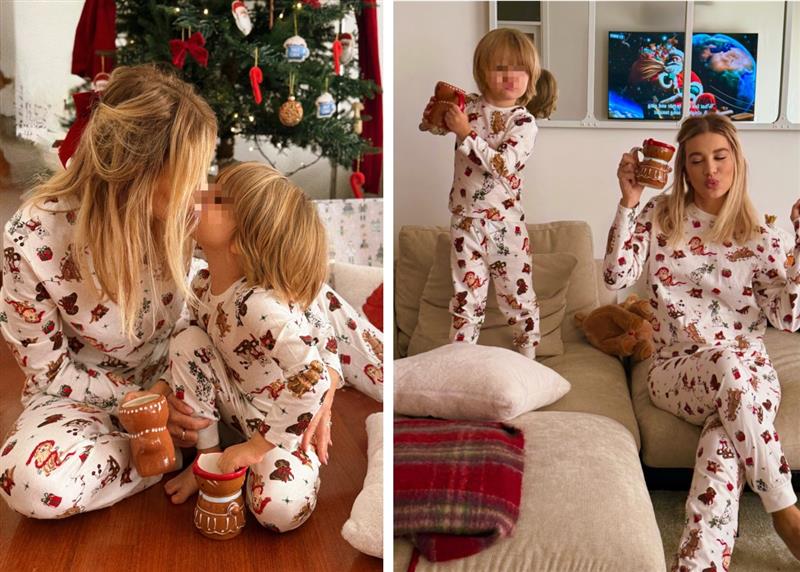 Clizia Incorvaia è già pronta per il Natale con la sua famiglia