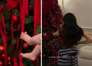 ''Con questi piedini'': Giulia De Lellis euforica per il primo Natale della figlia Priscilla ''Con questi piedini'': Giulia De Lellis euforica per il primo Natale della figlia Priscilla