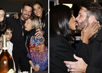 Edoardo Stoppa compie 56 anni e festeggia con un party a Milano organizzato dalla moglie Juliana Moreira: le foto