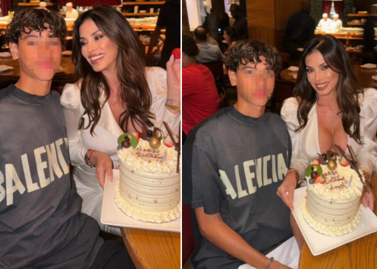 Aida Yespica festeggia i 17 anni del figlio Aron alle Bahamas