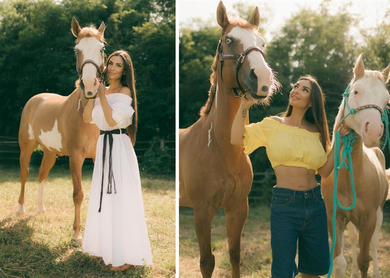 Elettra Lamborghini festeggia il compleanno del suo cavallo Dadi