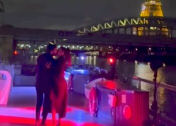 Bianca Guaccero mostra il video della sorpresa a Parigi da parte di Giovanni Pernice