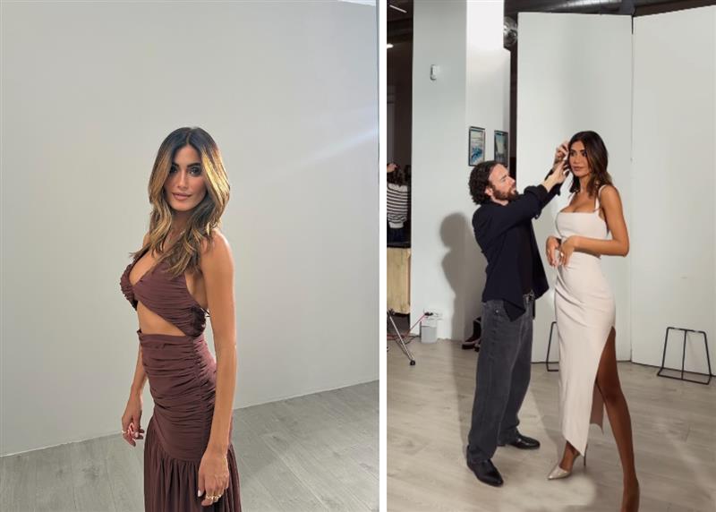 Federica Nargi bellissima sul set dello shooting