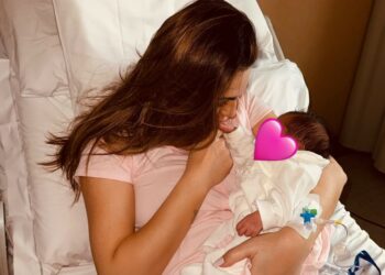''Benvenuta'': Anna Tatangelo mamma bis, le prime foto dopo il parto e il nome scelto per la figlia, guarda