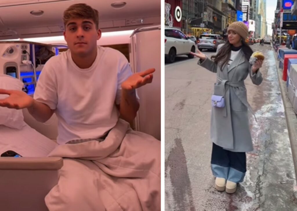''Ma…se andassimo a mangiarci un hamburger?'': Davide Bonolis e Martina Dotti sono volati a NY in Business Class ''Ma…se andassimo a mangiarci un hamburger?'': Davide Bonolis e Martina Dotti sono volati a NY in Business Class