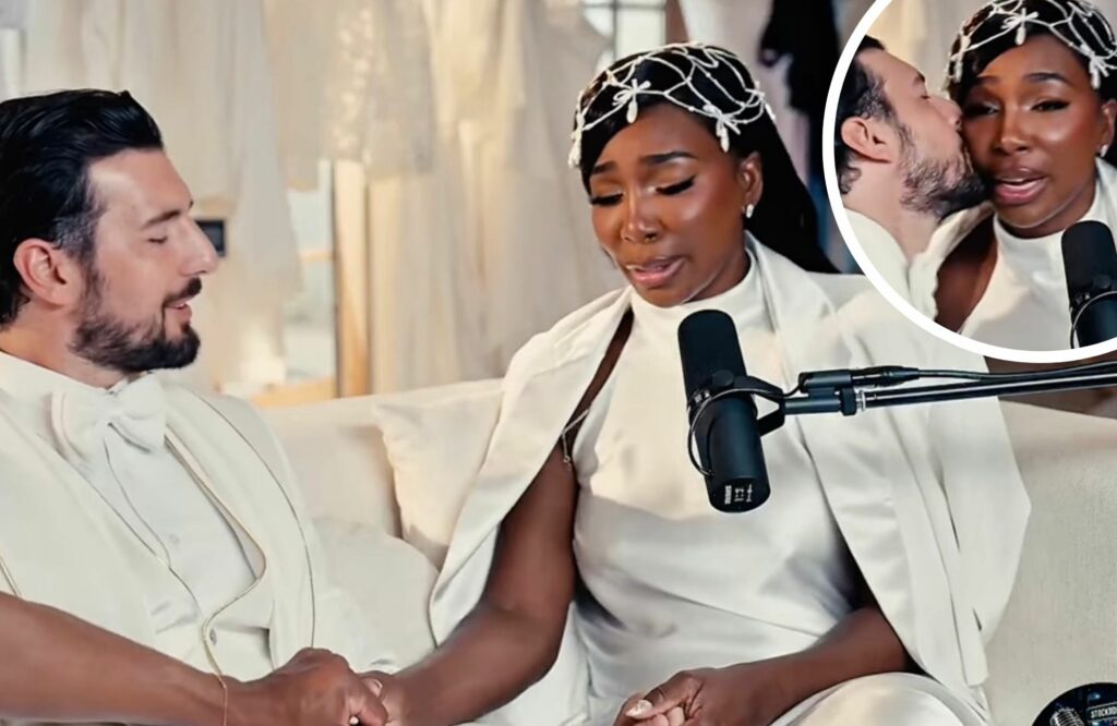 Andrea Preti consola la moglie Venus Williams commossa mentre racconta l’inizio della loro relazione Andrea Preti consola la moglie Venus Williams commossa mentre racconta l’inizio della loro relazione