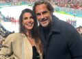 Fabio Galante e Francesca Falomo incinta alla finale di hockey maschile alle Olimpiadi: il pancione di lei è enorme